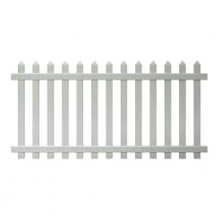 Best Pirce 👏 Glendale 4 ft. H x 8 ft. W White Vinyl Spaced Picket Fence Panel with Pointed Pickets by Veranda ✨