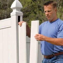 Cheapest ✔️ Pro-Series 6 ft. H x 8 ft. W Woodbridge Privacy Vinyl Fence Panel by Veranda ⌛ 10 Cheapest ✔️ Pro-Series 6 ft. H x 8 ft. W Woodbridge Privacy Vinyl Fence Panel by Veranda ⌛ -Cheap Fence Gates Plus Store white veranda vinyl fence panels 128014 a0 1000