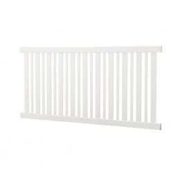 Brand new ⭐ LaFayette 4 ft. H x 8 ft. W White Vinyl Spaced Picket Fence Panel Kit by Veranda 🎁 -Cheap Fence Gates Plus Store white veranda vinyl fence panels 128017 1d 1000