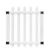 Buy ✔️ Glendale 3.5 ft. W x 4 ft. H White Vinyl Spaced Picket Fence Gate with 3 in. Pointed Pickets by Veranda ⌛ -Cheap Fence Gates Plus Store white veranda vinyl fence panels 181981 64 1000