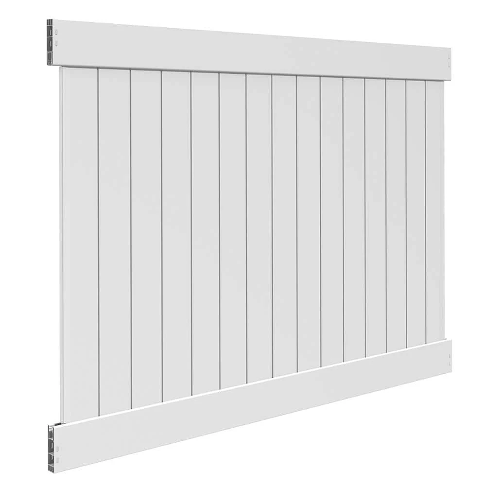 Cheapest ❤️ Acadia 6 ft. x 8 ft. White Vinyl Privacy Fence Panel Kit by Veranda ⭐ 5 Cheapest ❤️ Acadia 6 ft. x 8 ft. White Vinyl Privacy Fence Panel Kit by Veranda ⭐ - Image 3