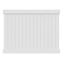 Cheapest ❤️ Acadia 6 ft. x 8 ft. White Vinyl Privacy Fence Panel Kit by Veranda ⭐