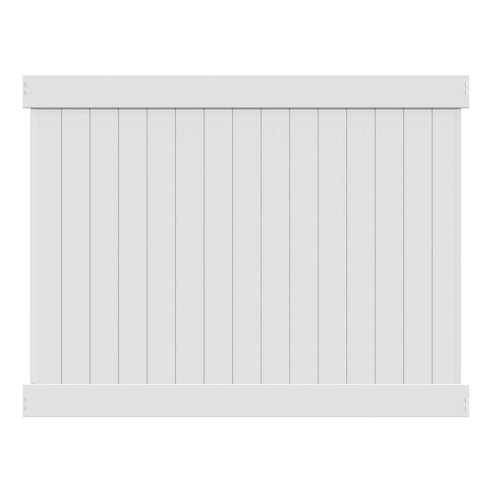 Cheapest ❤️ Acadia 6 ft. x 8 ft. White Vinyl Privacy Fence Panel Kit by Veranda ⭐ 3 Cheapest ❤️ Acadia 6 ft. x 8 ft. White Vinyl Privacy Fence Panel Kit by Veranda ⭐
