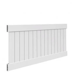 New ✔️ Linden 4 ft. H x 8 ft. W White Vinyl Privacy Fence Panel Kit by Veranda 👍 -Cheap Fence Gates Plus Store white veranda vinyl fence panels 73014719 40 1000