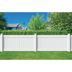 New ✔️ Linden 4 ft. H x 8 ft. W White Vinyl Privacy Fence Panel Kit by Veranda 👍 -Cheap Fence Gates Plus Store white veranda vinyl fence panels 73014719 4f 1000
