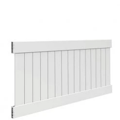 New ✔️ Linden 4 ft. H x 8 ft. W White Vinyl Privacy Fence Panel Kit by Veranda 👍 -Cheap Fence Gates Plus Store white veranda vinyl fence panels 73014719 c3 1000