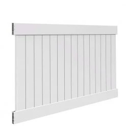 Coupon 🛒 Linden 5 ft. H x 8 ft. W White Vinyl Un-Assembled Fence Panel by Veranda 🛒 -Cheap Fence Gates Plus Store white veranda vinyl fence panels 73014721 40 1000