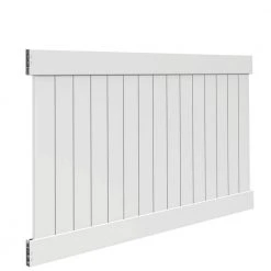 Coupon 🛒 Linden 5 ft. H x 8 ft. W White Vinyl Un-Assembled Fence Panel by Veranda 🛒 -Cheap Fence Gates Plus Store white veranda vinyl fence panels 73014721 c3 1000