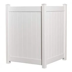 Coupon π 4.5-ft. x 4-ft.Β White VinylΒ Fence Panel Enclosure Kit by Veranda β