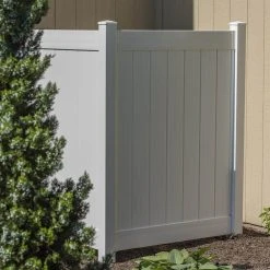 Coupon 🌟 4.5-ft. x 4-ft. White Vinyl Fence Panel Enclosure Kit by Veranda ⭐ -Cheap Fence Gates Plus Store white veranda vinyl fence panels 8898100 c3 1000