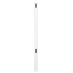 Hot Sale ๐ Pro Series 5 in. x 5 in. x 8 ft. White Vinyl Woodbridge Routed End Fence Post by Veranda ๐