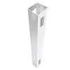 Budget ⭐ Linden 5 in. x 5 in. x 9 ft. White Vinyl Routed Line Fence Post by Veranda ✨