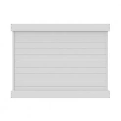 New 😀 Horizontal Fence 6 ft. x 8 ft. White Vinyl Privacy Panel Kit by Barrette Outdoor Living ✨