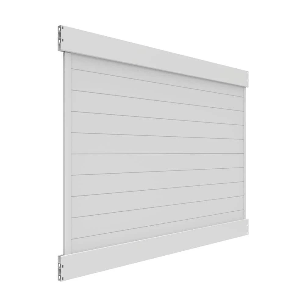 New ๐ Horizontal Fence 6 ft. x 8 ft. White Vinyl Privacy Panel Kit by Barrette Outdoor Living โจ 5 New ๐ Horizontal Fence 6 ft. x 8 ft. White Vinyl Privacy Panel Kit by Barrette Outdoor Living โจ - Image 3