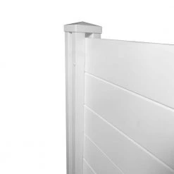 Flash Sale 🎁 4 ft. x 4 ft. Premium White Vinyl Privacy Fence Panel Screen Enclosure by Enclo Privacy Screens ✔️ -Cheap Fence Gates Plus Store white vinyl pvc enclo privacy screens vinyl fence panels zp19014 1f 1000