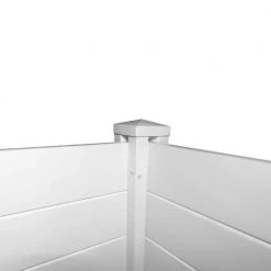 Flash Sale 🎁 4 ft. x 4 ft. Premium White Vinyl Privacy Fence Panel Screen Enclosure by Enclo Privacy Screens ✔️ -Cheap Fence Gates Plus Store white vinyl pvc enclo privacy screens vinyl fence panels zp19014 4f 1000