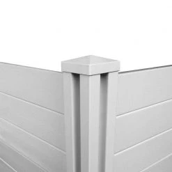 Flash Sale 🎁 4 ft. x 4 ft. Premium White Vinyl Privacy Fence Panel Screen Enclosure by Enclo Privacy Screens ✔️ -Cheap Fence Gates Plus Store white vinyl pvc enclo privacy screens vinyl fence panels zp19014 fa 1000