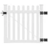 Deals 🥰 4 ft. x 4 ft. Premium Vinyl Classic Picket Fence Gate with Powder Coated Stainless Steel Hardware by WamBam Fence ❤️ -Cheap Fence Gates Plus Store white vinyl pvc wambam fence vinyl fence gates vg13006 64 1000