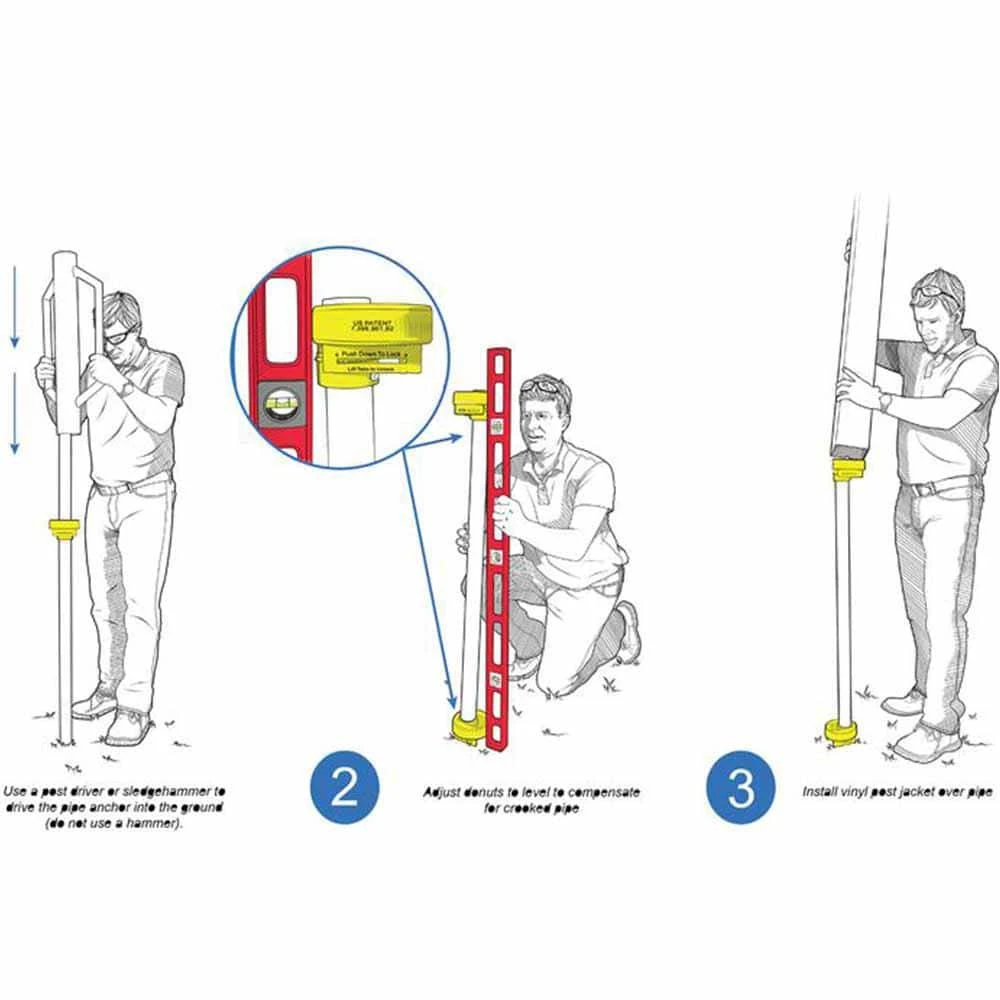 Deals โ No-Dig Permanent 4 in. x 4 in. x 4 ft. White Vinyl Fence Post with No-Dig Pipe Anchor and Cap by WamBam Fence ๐ฏ 4 Deals โ No-Dig Permanent 4 in. x 4 in. x 4 ft. White Vinyl Fence Post with No-Dig Pipe Anchor and Cap by WamBam Fence ๐ฏ - Image 2