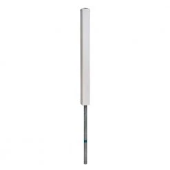 Deals ⌛ No-Dig Permanent 4 in. x 4 in. x 4 ft. White Vinyl Fence Post with No-Dig Pipe Anchor and Cap by WamBam Fence 💯