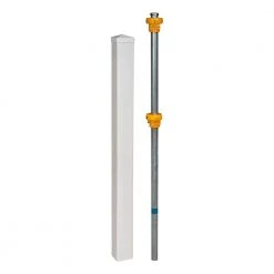 Deals โ No-Dig Permanent 4 in. x 4 in. x 4 ft. White Vinyl Fence Post with No-Dig Pipe Anchor and Cap by WamBam Fence ๐ฏ 10 Deals โ No-Dig Permanent 4 in. x 4 in. x 4 ft. White Vinyl Fence Post with No-Dig Pipe Anchor and Cap by WamBam Fence ๐ฏ -Cheap Fence Gates Plus Store white vinyl pvc wambam fence vinyl fence posts bl19042 66 1000
