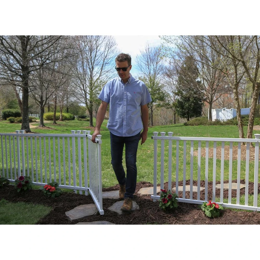 Cheapest ๐ 4.3 ft. W x 3 ft. H White Vinyl Baskenridge Fence Gate by Zippity Outdoor Products โ 4 Cheapest ๐ 4.3 ft. W x 3 ft. H White Vinyl Baskenridge Fence Gate by Zippity Outdoor Products โ - Image 2