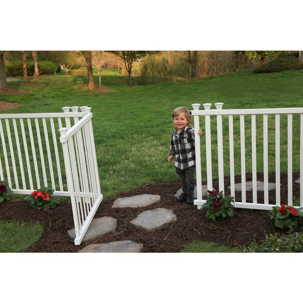 Cheapest ๐ 4.3 ft. W x 3 ft. H White Vinyl Baskenridge Fence Gate by Zippity Outdoor Products โ 8 Cheapest ๐ 4.3 ft. W x 3 ft. H White Vinyl Baskenridge Fence Gate by Zippity Outdoor Products โ - Image 6