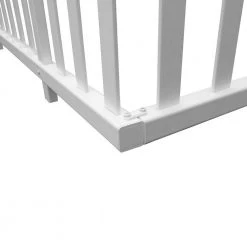 Brand new 🧨 2.5 ft. x 4.7 ft. Madison No-Dig Vinyl Garden Picket Fence Panel Kit (2-Pack) by Zippity Outdoor Products 🔥 -Cheap Fence Gates Plus Store white vinyl pvc zippity outdoor products vinyl fence panels zp19001 44 1000