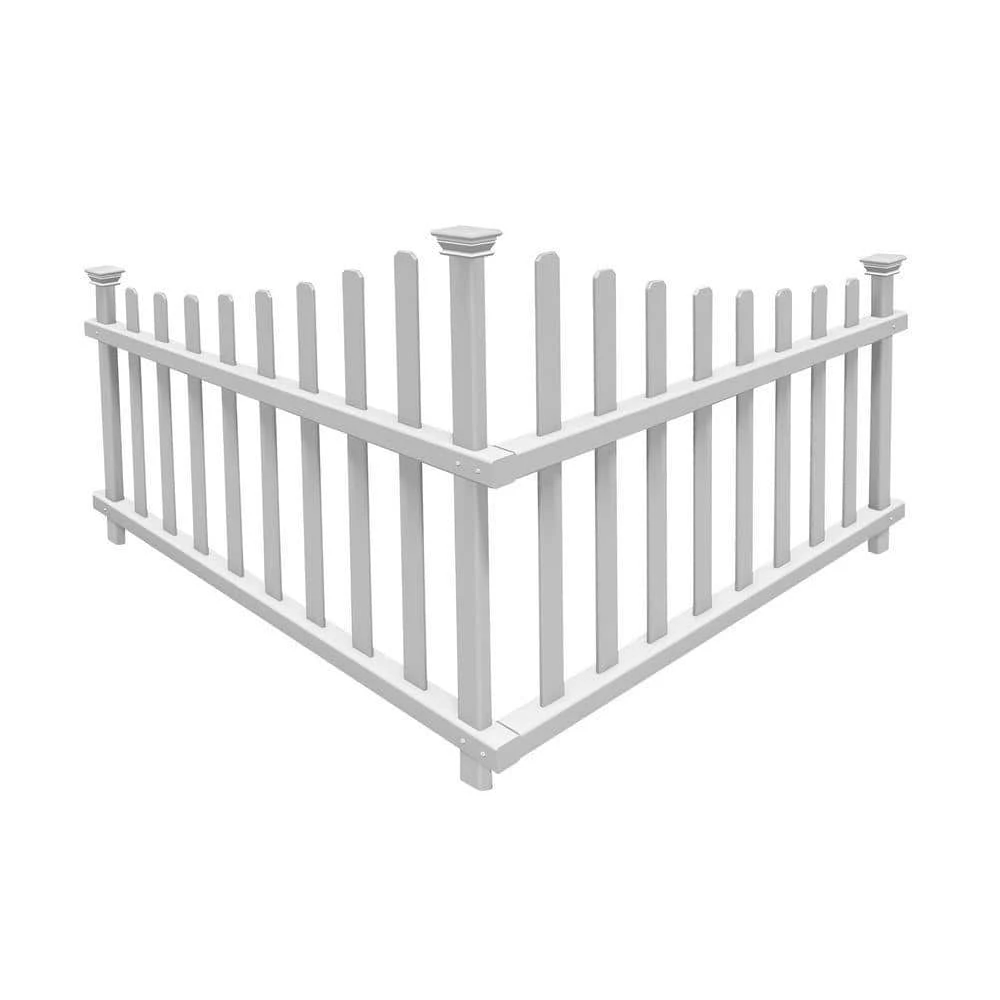 Flash Sale 🤩 3.3 ft. x 2.5 ft. Ashley Corner Vinyl Fence Panel Kit by Zippity Outdoor Products ❤️ 3 Flash Sale 🤩 3.3 ft. x 2.5 ft. Ashley Corner Vinyl Fence Panel Kit by Zippity Outdoor Products ❤️