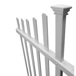 Hot Sale 👍 42 in. H x 92 in. W Manchester Semi-Permanent Vinyl Fence Panel Kit (2-Pack) by Zippity Outdoor Products ⌛ 13 Hot Sale 👍 42 in. H x 92 in. W Manchester Semi-Permanent Vinyl Fence Panel Kit (2-Pack) by Zippity Outdoor Products ⌛ -Cheap Fence Gates Plus Store white vinyl pvc zippity outdoor products vinyl fence panels zp19018 c3 1000