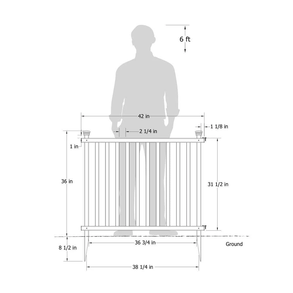 Brand new π€© 3 ft. H x 3.5 ft. W Baskenridge No-Dig Vinyl Garden Picket Fence Panel Kit (2-Pack) by Zippity Outdoor Products π 7 Brand new π€© 3 ft. H x 3.5 ft. W Baskenridge No-Dig Vinyl Garden Picket Fence Panel Kit (2-Pack) by Zippity Outdoor Products π - Image 5