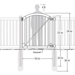 Discount 🤩 4 ft. x 4 ft. Premium Vinyl Yard and Pool Fence Gate with Powder ⌛ Coated Stainless Steel Hardware by WamBam Fence ❤️ 10 Discount 🤩 4 ft. x 4 ft. Premium Vinyl Yard and Pool Fence Gate with Powder ⌛ Coated Stainless Steel Hardware by WamBam Fence ❤️ -Cheap Fence Gates Plus Store white vinyl wambam fence vinyl fence gates vg13005 40 1000