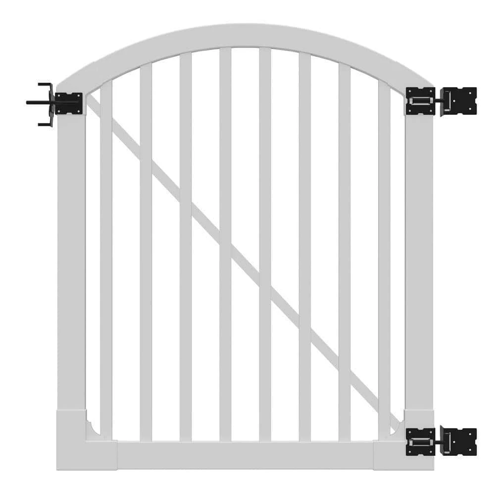 Discount 🤩 4 ft. x 4 ft. Premium Vinyl Yard and Pool Fence Gate with Powder ⌛ Coated Stainless Steel Hardware by WamBam Fence ❤️ 6 Discount 🤩 4 ft. x 4 ft. Premium Vinyl Yard and Pool Fence Gate with Powder ⌛ Coated Stainless Steel Hardware by WamBam Fence ❤️ - Image 4