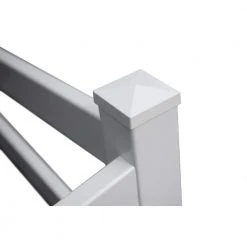 Promo ✨ 60"L x 60"W x 30"H Split Rail Vinyl Corner Fence, White, VA20236 by VITA 😀 -Cheap Fence Gates Plus Store white vita vinyl fence panels va20236 1f 1000