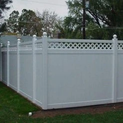 Flash Sale 🔔 4 in. x 4 in. White Vinyl Ball Post Cap by Weatherables 🔔 -Cheap Fence Gates Plus Store white weatherables deck post caps awcp ball 4 c3 1000