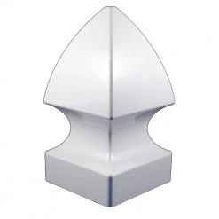 New ⭐ 4 in. x 4 in. White Vinyl Gothic Post Cap by Weatherables ⌛