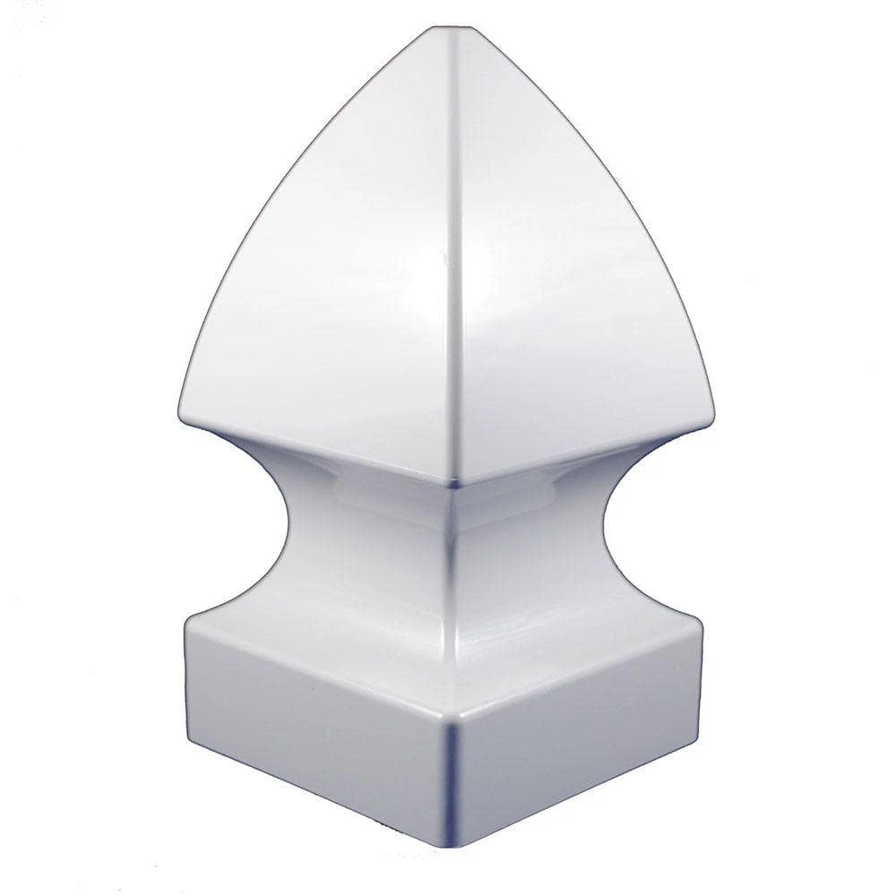 New ⭐ 4 in. x 4 in. White Vinyl Gothic Post Cap by Weatherables ⌛ 3 New ⭐ 4 in. x 4 in. White Vinyl Gothic Post Cap by Weatherables ⌛