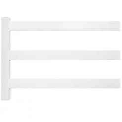 Promo 😉 4 ft. H x 8 ft. W 3-Rail Vinyl Fence Panel EZ Pack by Weatherables ⌛