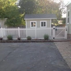 Hot Sale ✨ Hartford 4 ft. H x 6 ft. W White Vinyl Picket Fence Panel Kit by Weatherables 🎁 -Cheap Fence Gates Plus Store white weatherables vinyl fence panels pwpi 1 5nr 4x6 c3 1000