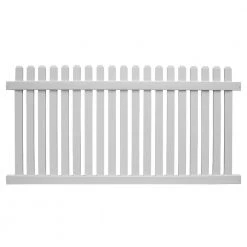 Buy 👏 Provincetown 5 ft. H x 8 ft. W White Vinyl Picket Fence Panel Kit by Weatherables 🤩