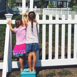 Buy 💯 Plymouth 4 ft. H x 8 ft. W White Vinyl Picket Fence Panel Kit by Weatherables ⌛ -Cheap Fence Gates Plus Store white weatherables vinyl fence panels pwpi 3r5 5 4x8 c3 1000