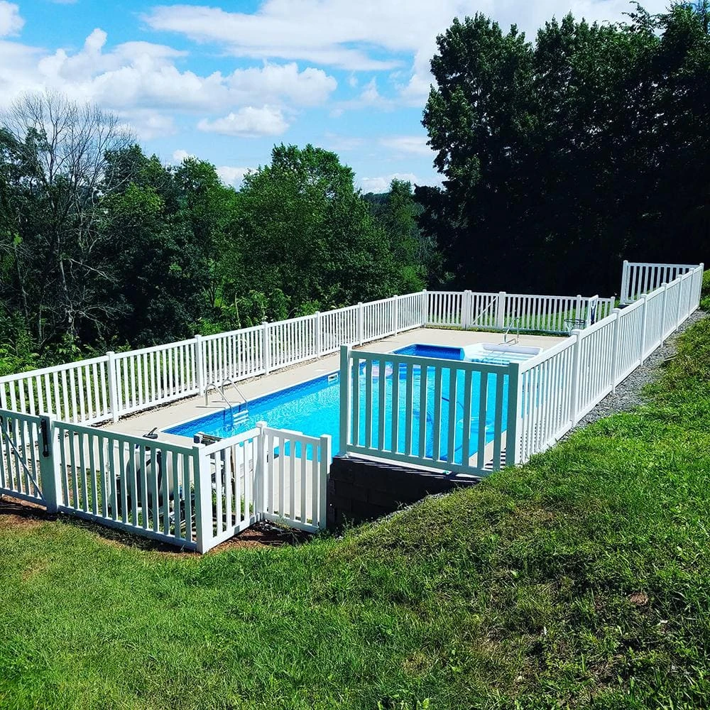 Cheapest ๐ Captiva 4 ft. H x 8 ft. W White Vinyl Pool Fence Panel by Weatherables ๐ 6 Cheapest ๐ Captiva 4 ft. H x 8 ft. W White Vinyl Pool Fence Panel by Weatherables ๐ - Image 4