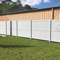 Wholesale ✔️ Augusta 7 ft. H x 8 ft. W White Vinyl Privacy Fence Panel Kit by Weatherables ❤️ -Cheap Fence Gates Plus Store white weatherables vinyl fence panels pwpr 3r 7x8 44 1000