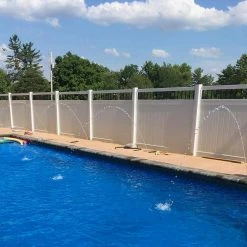 Flash Sale 🎁 Bradford 6 ft. H x 8 ft. W White Vinyl Privacy Fence Panel Kit by Weatherables 🥰 -Cheap Fence Gates Plus Store white weatherables vinyl fence panels pwpr ctrnd 6x8 76 1000