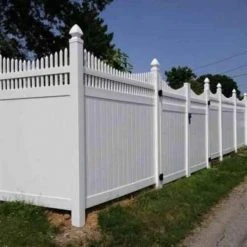Buy 😍 Dora 6 ft. H x 6 ft. W White Vinyl Privacy Fence Panel Kit by Weatherables ⭐ -Cheap Fence Gates Plus Store white weatherables vinyl fence panels pwpr ots11 3 6x6 4f 1000