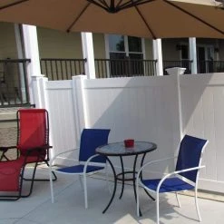 Hot Sale 🌟 Savannah 4 ft. H x 8 ft. W White Vinyl Privacy Fence Panel Kit by Weatherables 🔔 -Cheap Fence Gates Plus Store white weatherables vinyl fence panels pwpr t g 4x8 76 1000