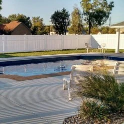 Wholesale ⌛ Huntington 6 ft. H x 8 ft. W White Vinyl Semi-Privacy Fence Panel Kit by Weatherables 🎉 -Cheap Fence Gates Plus Store white weatherables vinyl fence panels pwsp semi 6x8 1f 1000