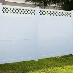 Best Pirce 🛒 5 in. x 5 in. x 11.6 ft. White Vinyl Fence Line Post by Weatherables ✨ -Cheap Fence Gates Plus Store white weatherables vinyl fence posts lwpt line 5x140 44 1000
