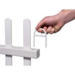 Hot Sale ⭐ 3.5 ft. x 7.6 ft. White Vinyl Lightweight Portable Picket Fence Panel by Zippity Outdoor Products ✔️ -Cheap Fence Gates Plus Store white zippity outdoor products vinyl fence panels zp19026 76 1000