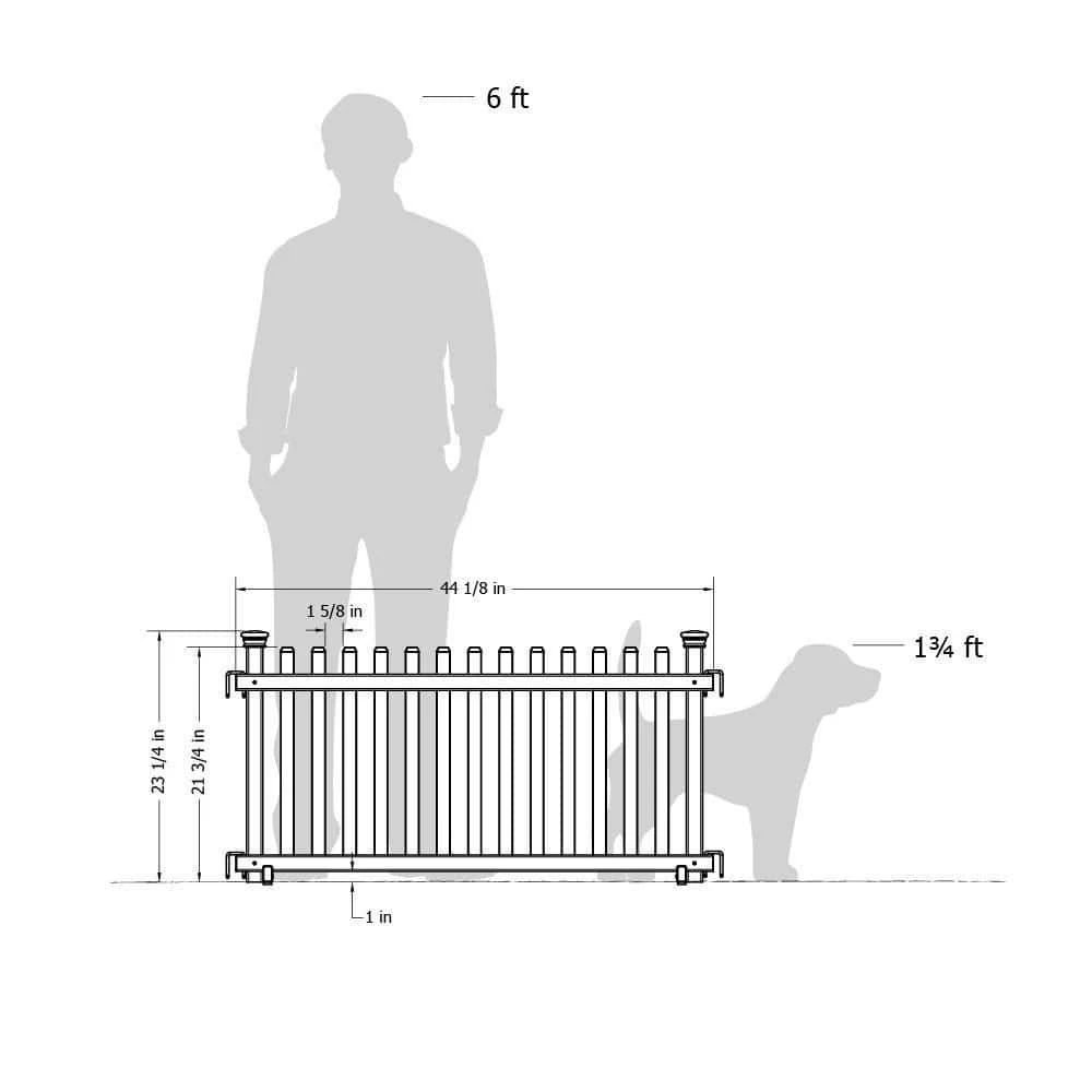 Buy 😉 Portable Puppy 2 ft. x 4 ft. White Vinyl Fence Panel Kit (2 Pack) by Zippity Outdoor Products ⌛ 7 Buy 😉 Portable Puppy 2 ft. x 4 ft. White Vinyl Fence Panel Kit (2 Pack) by Zippity Outdoor Products ⌛ - Image 5